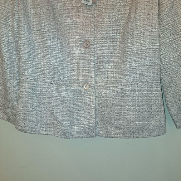 The Limited Blazer Women's Size Medium Tweed Peplum Herringbone Jacket New - Picture 5 of 7